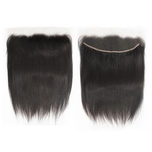 For Lace U Part <b>Wig</b> 100% Human Virgin Hair Natural <b>Black</b> 130% Density with Baby Hair Transparent Lace Deep Medium Length - Product Image 2