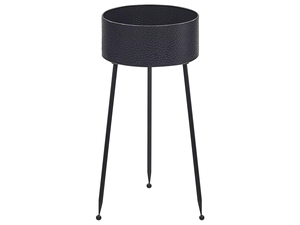 Support à plantes en métal noir mat avec pots, lot de 2, grands pots ronds sur pied, porte-pot de fleurs en fer pour la décoration du salon - Product Image 4