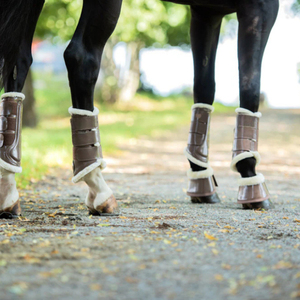 Bottes de brossage pour chevaux personnalisées et confortables pour l'équitation, protection des tendons et des articulations, absorption des chocs, haute qualité, fabriquées au Pakistan - Product Image 3