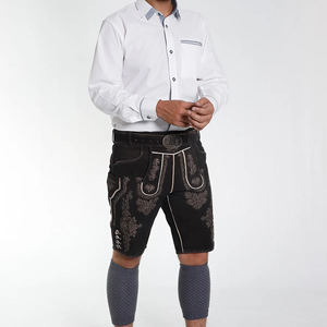Lederhosen Alpinos Clásicos para Hombre – Auténtico Traje Bávaro para el Festival de la Cerveza Oktoberfest con Cuero Resistente - Product Image 1