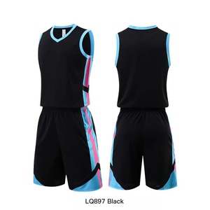 Ensemble de maillots de basket-ball personnalisés bleu marine avec numéro jaune et nom imprimés par sublimation, uniforme unisexe adulte en polyester respirant - Product Image 6