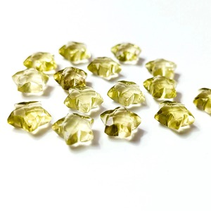Quartz Citron Naturel Facetté Coupe Étoile 10mm Pierre Précieuse Sculptée à la Main Briolette Pierre Libre pour la Fabrication de Bijoux Vente en Gros - Product Image 3