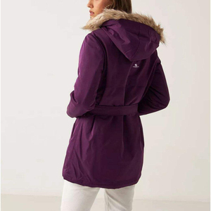 Contemporary <b>Women's</b> Belted Parka <b>Coat</b> Custom Color <b>Long</b> Winter Outerwear Manufacturer 2026 - Product Image 1