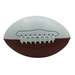 Ballon de rugby de haute qualité, taille 9, 6, 3, en cuir PU, cousu à la main, super adhérence, pour entraînement et compétition - Product Image 1