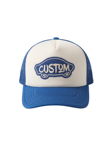 Casquette de baseball structurée à 5 panneaux avec patch brodé 3D personnalisé, en mousse bicolore, dos en maille respirante, fermeture snapback, vente en gros OEM - Product Image 2