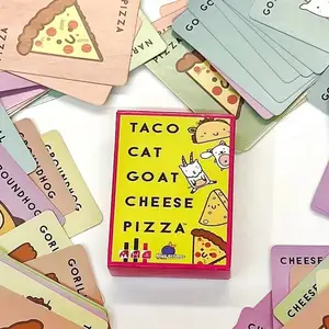 TACO mèo dê pho mát Pizza trẻ em Đồ chơi gia đình tương tác sự thật hoặc dám bên thẻ trò chơi chân thành từ thẻ phiêu lưu đồ chơi