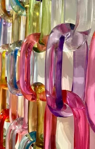 Décoration murale en maillons de chaîne en résine époxy, projets DIY, rideau séparateur de pièce ange pour une utilisation personnalisée à la maison, au bureau ou en boutique - Product Image 3