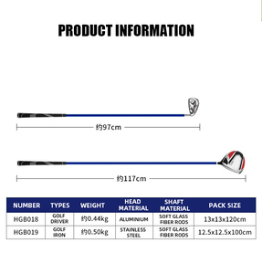 <span class=keywords><strong>Palo</strong></span> <span class=keywords><strong>de</strong></span> Práctica <span class=keywords><strong>de</strong></span> <span class=keywords><strong>Golf</strong></span> con Varilla Flexible para <span class=keywords><strong>Hierro</strong></span>, <span class=keywords><strong>Madera</strong></span> <span class=keywords><strong>y</strong></span> Driver - Modelo HGB018+HGB019 Hecho en China - Product Image 3