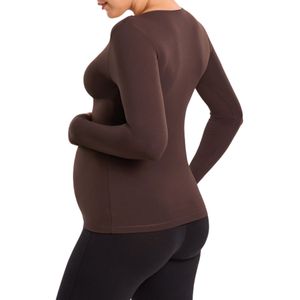 Custom Wholesale Womens Maternity Tank Top Lightweight Quick Dry Sleeveless Singlet for Pregnancy Daily Wear - Product Image 2