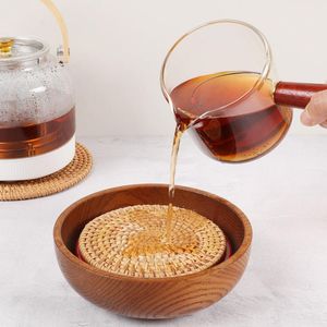 Hotel Dining <b>Round</b> Rattan <b>Placemats</b> with Natural Woven Design for Restaurant Supply Wholesale Tableware Vietnam Factory - Product Image 6