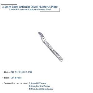 Juego de Placas Articulares Distales del Húmero de 3.5mm, 10 Piezas, Instrumentos Quirúrgicos Ortopédicos Veterinarios de Acero Inoxidable para Caballos - Product Image 5