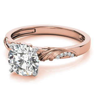 แหวนหมั้นเพชรทรงกลมเพาะเลี้ยงในห้องปฏิบัติการ ทองคำแท้ 18K/22K หรูหรา ประดับลายดอกไม้น่ารัก ได้รับการรับรองจาก IGI เหมาะสำหรับงานแต่งงานและวันครบรอบแต่งงาน - Product Image 5