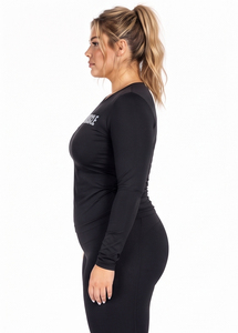 <b>Women's</b> Plus Size Slim Fit T Shirt Yoga Wear Long Sleeve Tee <b>Women's</b> Printed Body Shaper Tee <b>Top</b> Cotton Polyester Crew Neck Tee - Product Image 3