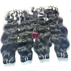 Raw Virgin Indian Remy Human Hair Curly <b>Bundles</b> No Tangle No Shedding Weaving Extensions Machine Double Weft 100g Single All - Product Image 3