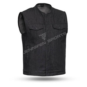 Gilet en toile de coton 100% de bonne qualité, prix raisonnable, vêtements pour hommes, gilet pour moto, gilet en toile unisexe - Product Image 4