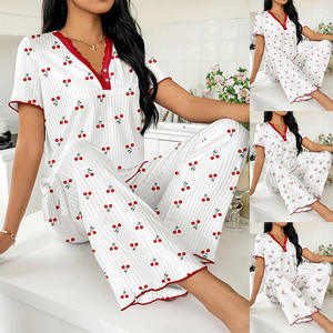 Vêtements de nuit pour femmes de qualité supérieure, en coton doux, confortables, écologiques, respirants, séchage rapide, mode estivale - Product Image 4