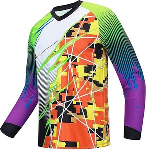 Maillot de cyclisme pour hommes, taille plus, coupe-vent, respirant, séchage rapide, manches longues, pour l'extérieur, automne - Product Image 6