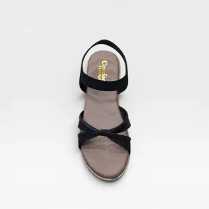 Elegant Womens Black Flat Sandals Comfortable <b>Bow</b> Strap Casual Slip On Fashion Footwear for Daily Walking Party Outdoor Wear - Product Image 2