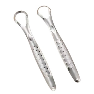 Custom Stainless Steel Double Layer <b>Tongue</b> Scraper New Style Oral Hygiene <b>Tongue</b> Cleaning Tool Hygienic <b>Tongue</b> <b>Cleaner</b> - Product Image 1