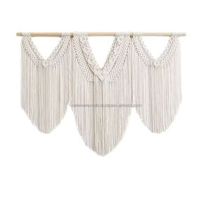 Décorations murales en macramé prêtes à offrir, macramé fait main pour la décoration de la maison, fournisseur en gros, fibre naturelle légère, Vietnam - Product Image 3