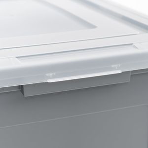Plastic Storage Bins & <b>File</b> <b>Boxes</b> Legal/Letter Size 18"L X 14.18"W X 10.87"H Gray Set of 3 - Product Image 4