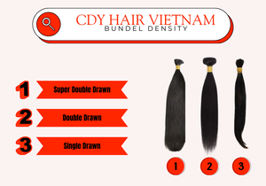 ผมแท้จากเวียดนามสีดำหยิกแบบธรรมชาติ100% มัดสองชั้น - Product Image 5