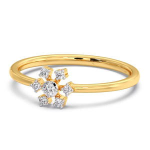 แหวนเพชรทรงดอกไม้เจ็ดเม็ด - Product Image 3