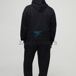Sweat-shirt en strass de haute qualité pour hommes, vêtements élégants, sweat-shirt personnalisé en strass pour hommes, fabricant de mode - Product Image 2