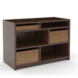 Commode à 3 tiroirs en MDF de qualité CARB P2 E0 avec finition HPL, structure modulaire, assemblage complet - Product Image 2