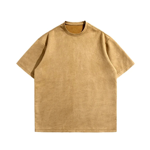 เสื้อยืดลำลองขายส่งราคาถูกสุดฮิต ผลิตตามสั่ง เสื้อยืดผู้ชายทรงเข้ารูป แขนสั้น ซัมเมอร์ ริงเกอร์ แอซิดวอช - Product Image 1