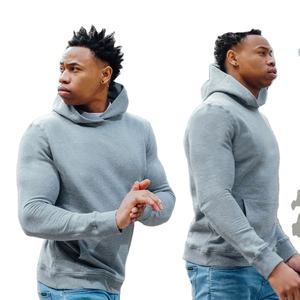 เสื้อมีฮู้ดแบบสวมหัวทรงสลิมฟิตคุณภาพพรีเมี่ยมทรงสลิมฟิตพร้อมฮู้ดแบบมีกระเป๋าจิงโจ้ - Product Image 2