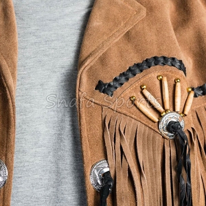 New Men's Fashion Custom Made Quality Most Selling Winter <b>Leather</b> Western Cowboy <b>Real</b> <b>Leather</b> <b>Jackets</b> - Product Image 5