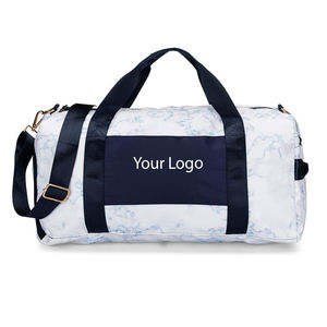 Sac de sport unisexe de haute qualité, 20 pouces, en polyester, avec fermeture éclair, sangle réglable, poignée souple, durable, motif géométrique décontracté - Product Image 1