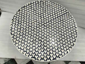 Table basse ronde décorative moderne en coquille écologique durable faite à la main, salon, design floral de luxe, meubles - Product Image 4