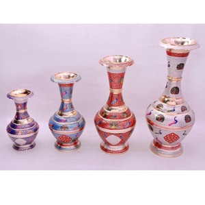 Florero de latón para centro de mesa de boda y decoración de mesa a precio mayorista directamente de fábrica india - Product Image 1