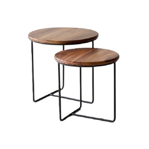 Best Arrival Modern Design <b>Gold</b> High Quality Metal Iron Frame Wooden Top Side <b>Table</b> for Living Room Home Furniture - Product Image 3