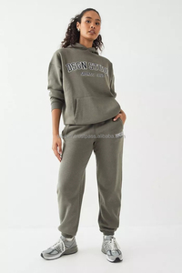 ชุดวอร์มผ้าคอตตอนมีฮู้ดสำหรับผู้หญิงชุดวอร์มผ้าคอตตอน100% แบบสวมหัวออกแบบได้ตามต้องการ - Product Image 2