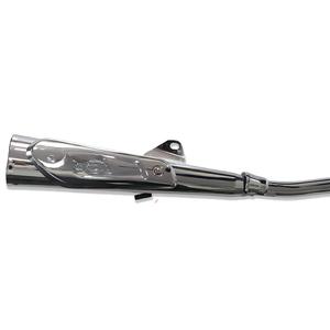 Silenziatore di Scarico CG125 per Moto <span class=keywords><strong>Honda</strong></span> CG125 - Ricambio Retrò Vintage in Acciaio Inox Cromato/Nero - Product Image 5