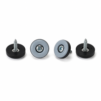 Glissière de meuble en PTFE de 22 mm à visser, robuste, pour tables et chaises