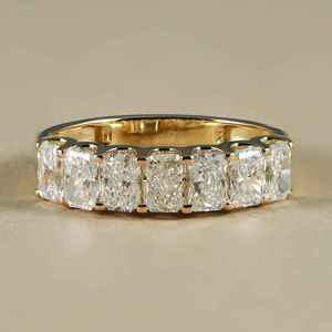 Bague de luxe en diamant de laboratoire 1,40 carat taille radiant plaqué or 18 carats et rhodium, certifiée IGI, qualité supérieure, best-seller - Product Image 6