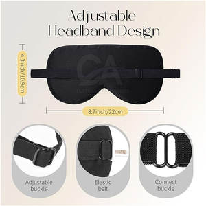 ผ้าปิดตาแบบพกพา น้ำหนักเบา สำหรับการนอนหลับลึก ผ้าปิดตาไหมสำหรับผู้หญิง 2026 ผ้าไหมสำหรับผู้หญิงที่สวมใส่สบาย - Product Image 4