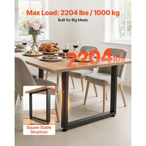 Gambe per Mobili Resistenti 75 cm (A) x 90 cm (L) in Acciaio e Alluminio, Design Modulare, Facile Montaggio, Carico Massimo 1000 kg - Product Image 2