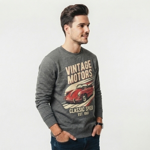 Sudadera Premium para Hombre con Estampado Gráfico, Prenda de Alta Calidad en Felpa de Algodón con Diseño Detallado, Tela Suave y Ajuste Cómodo - Product Image 4
