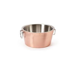 Seau à glace en cuivre, grands seaux à boissons, refroidisseur pour vin, bière, champagne, cocktails, pour la restauration, les bars, les fêtes, les événements en plein air - Product Image 5