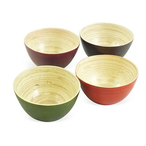 Tazón de bambú hilado ecológico natural, productos hechos a mano, ensaladera multifuncional de Vietnam del exportador de fábrica de Vietnam - Product Image 1