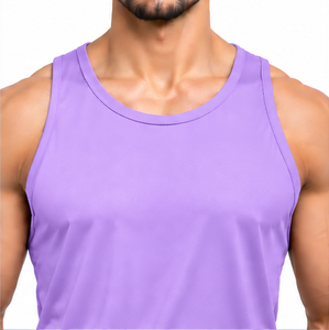 Débardeur sans manches pour hommes, respirant, pour l'été, la gym, le fitness, séchage rapide, vêtements de sport, grandes tailles, logo et couleur personnalisés, vente en gros - Product Image 2