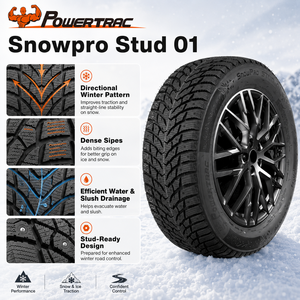 Neumáticos Radiales de Invierno POWERTRAC SNOWPRO - 155/70R13-185/55R15 Ancho 13-15" Tamaños de Rin <span class=keywords><strong>para</strong></span> Reemplazo/Reparación - Product Image 5
