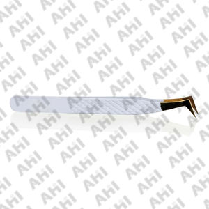 Pinzas Profesionales de Acero Inoxidable para Pestañas, Punta Serrada, para Extensión de Pestañas, Longitud 125-150 mm, Clásicas y Perfectas - Product Image 2