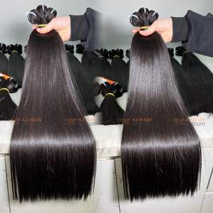 Extensions de cheveux naturels bruts 100% Remy, qualité supérieure, cuticules alignées, super double drawn, lisses comme des baguettes, toutes couleurs - Product Image 3