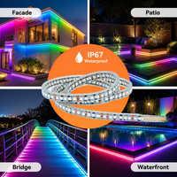 Bande lumineuse led Double brut smd 3838, rouge, bleu, vert, rvb, silicone, étanche IP67